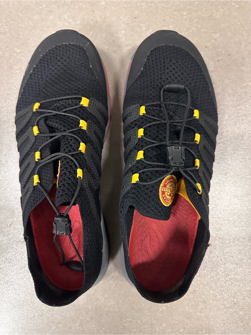 OluKai Women’s Black Sneakers-Hawaiian Lifeguard Association Edition 9.5